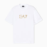 T-shirt girocollo Premium Label in jersey di cotone 7M001562 AF17789 U0002 EA7 White 