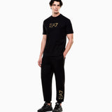 T-shirt girocollo Premium Label in jersey di cotone 7M001562 AF17789 UC001 EA7 Black 