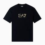 T-shirt girocollo Premium Label in jersey di cotone 7M001562 AF17789 UC001 EA7 Black 