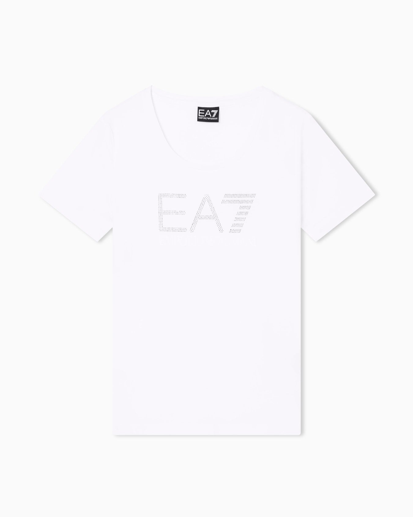 T-Shirt in jersey stretch 7W000536 AF10373 U0002 EA7 White 