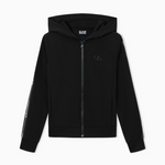 Felpa aperta con cappuccio 7W000960 AF12501 UC001 EA7 Black 