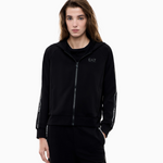 Felpa aperta con cappuccio 7W000960 AF12501 UC001 EA7 Black 