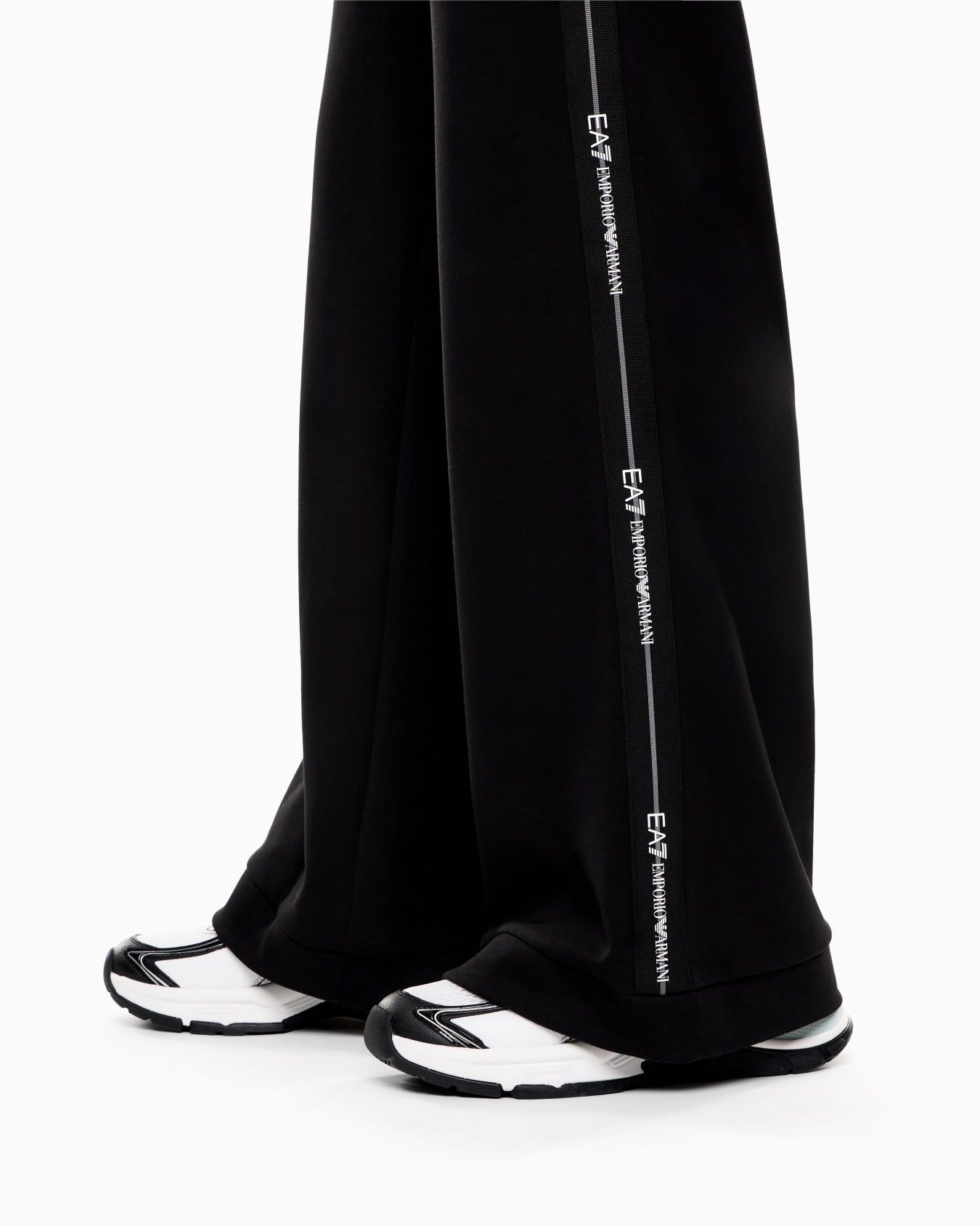 Pantaloni in jersey di cotone e modal 7W000961 AF12501 UC0001 EA7 Black 
