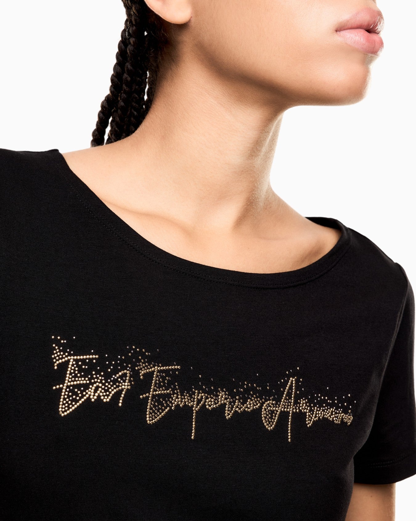 T-Shirt in jersey stretch 7W000978 AF10373 UC001 EA7 Black 