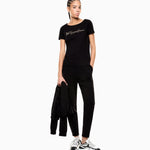 T-Shirt in jersey stretch 7W000978 AF10373 UC001 EA7 Black 