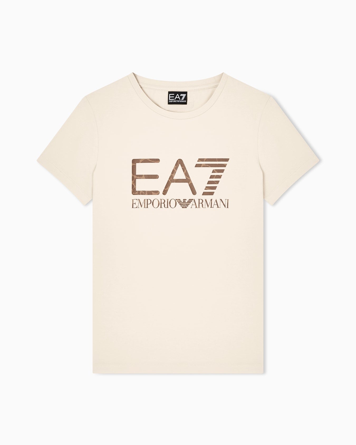 T-shirt in jersey elasticizzato Graphic Series 7W000993 AF18401 U1088 EA7 Beige 