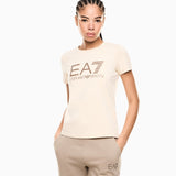 T-shirt in jersey elasticizzato Graphic Series 7W000993 AF18401 U1088 EA7 Beige 