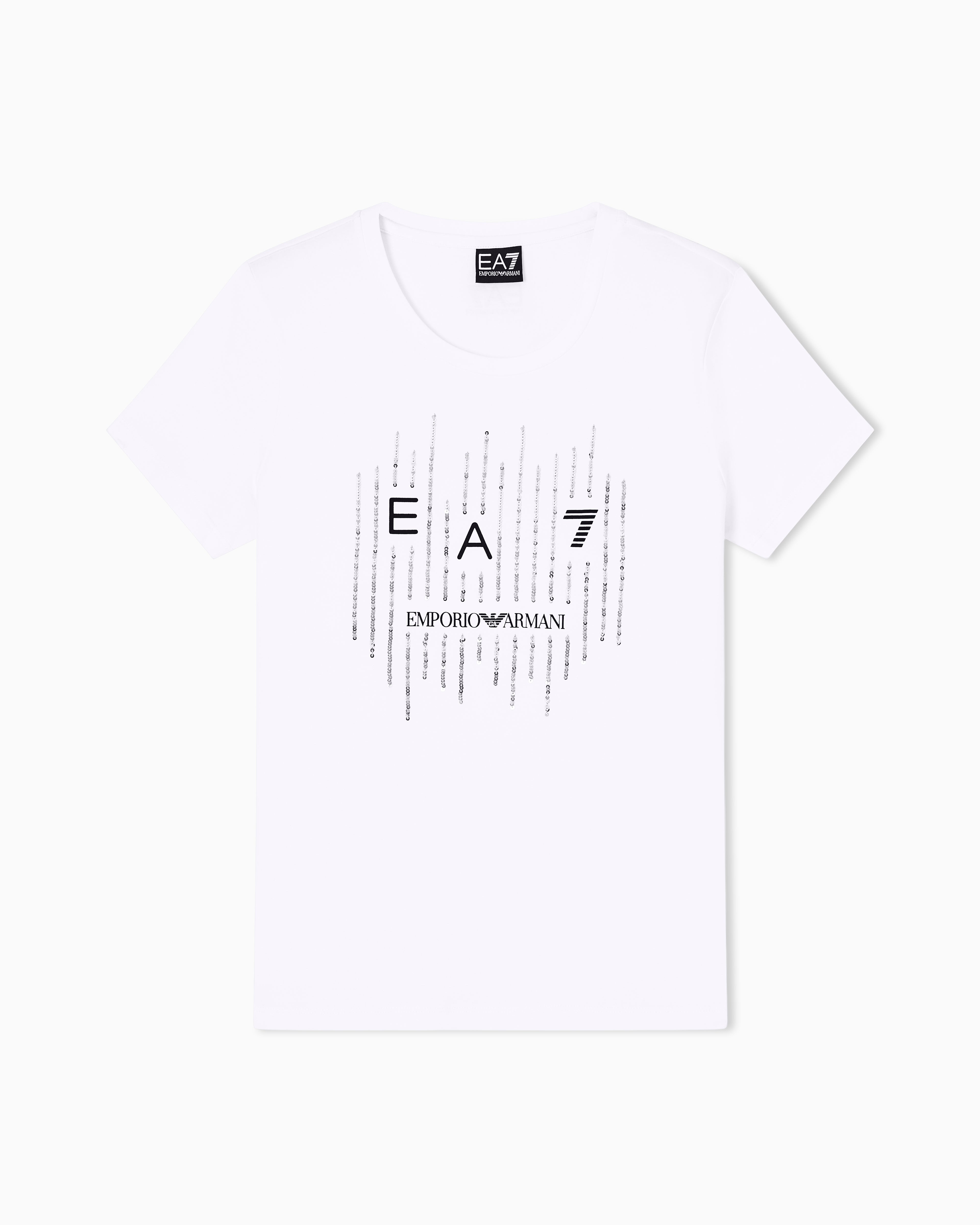 T-Shirt manica corta 7W001097 AF10373 U0002 EA7 White 