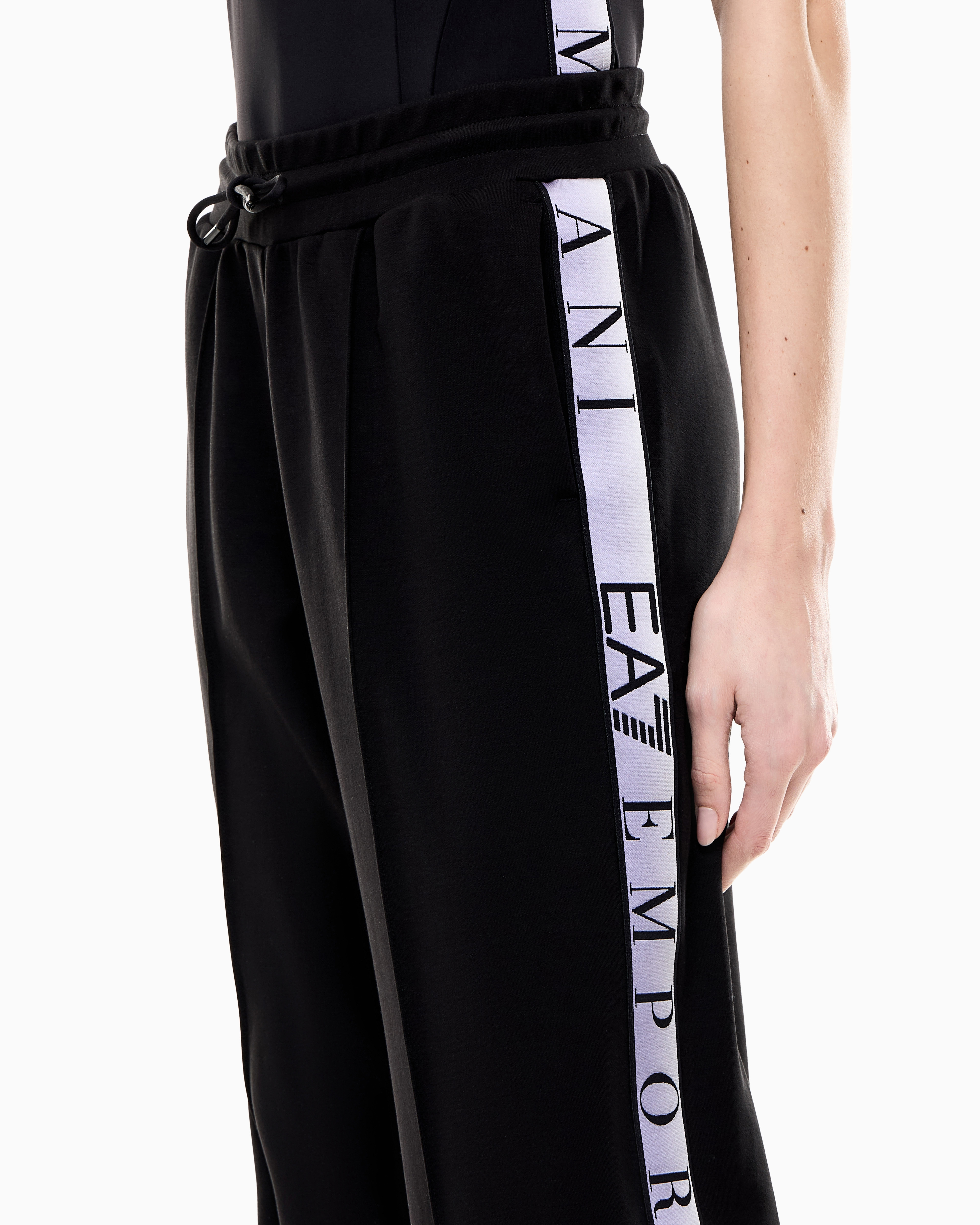 Pantalone in jersey logato 7W001155 AF12501 UC001 EA7 Black 