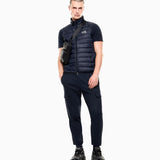 Gilet packable imbottito in piuma con zip 8NPQ06 PNGPZ 1562 EA7 Blue 