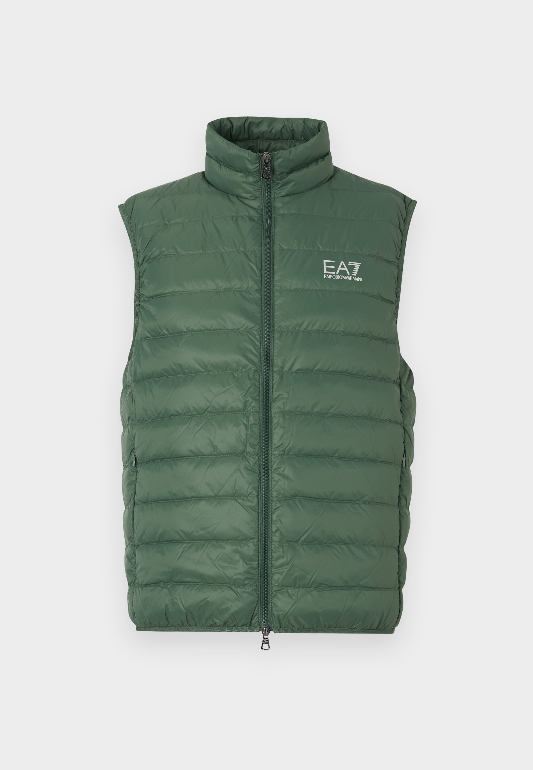 Gilet packable imbottito in piuma con zip 8NPQ06 PNGPZ U7260 EA7 Cilantro 