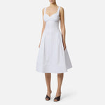 Abito in cotone stretch AB89361E2 100 ELISABETTA FRANCHI Bianco 