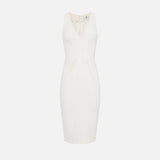 Abito in crêpe leggero AB94162E2 360 ELISABETTA FRANCHI Avorio 