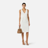 Abito in crêpe leggero AB94162E2 360 ELISABETTA FRANCHI Avorio 