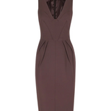 Abito in crêpe leggero AB94162E2 644 ELISABETTA FRANCHI Cacao 