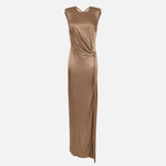 Abito Red Carpet in jersey di viscosa lucida ABR2461E2 229 ELISABETTA FRANCHI Argilla 