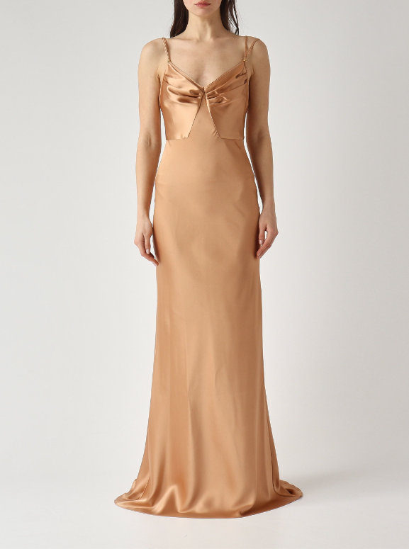 Abito Red Carpet in raso ABR3362E2 EV8 ELISABETTA FRANCHI Suede 