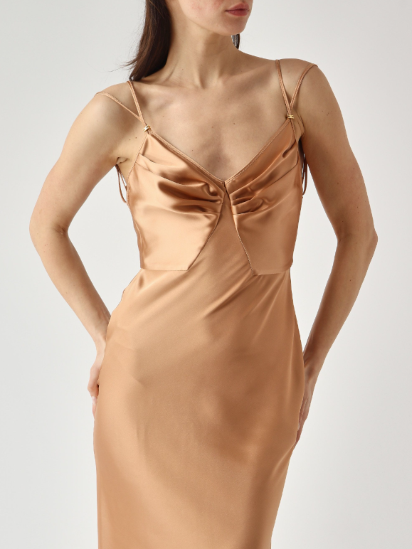 Abito Red Carpet in raso ABR3362E2 EV8 ELISABETTA FRANCHI Suede 