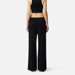 Pantaloni in maglia con bande in viscosa lucida KP74S61E2 685 ELISABETTA FRANCHI Nero/burro 