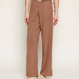 Pantalone con banda laterale logata KP74S61E2 727 ELISABETTA FRANCHI Argilla/burro 