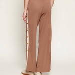 Pantalone con banda laterale logata KP74S61E2 727 ELISABETTA FRANCHI Argilla/burro 