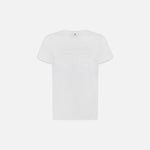 T-shirt in jersey con logo ricamato MA71G61E2 270 ELISABETTA FRANCHI Gesso 