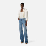 Jeans a palazzo con dettaglio logo PJ21I61E2 192 ELISABETTA FRANCHI Light blue 
