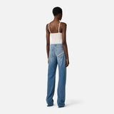 Jeans a palazzo con dettaglio logo PJ21I61E2 192 ELISABETTA FRANCHI Light blue 