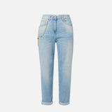 Jeans a palazzo con catena PJ22D65E3 192 ELISABETTA FRANCHI Denim 