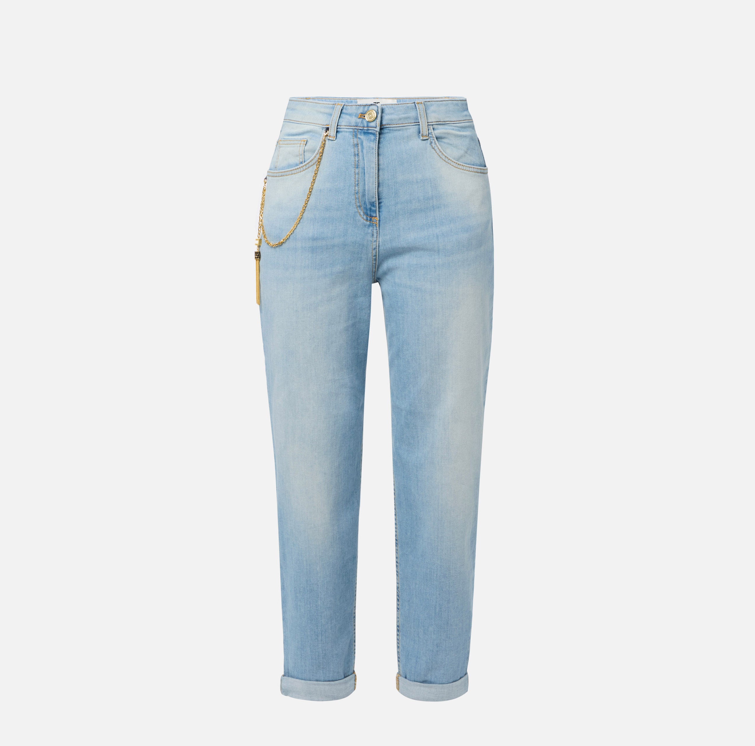 Jeans a palazzo con catena PJ22D65E3 192 ELISABETTA FRANCHI Denim 