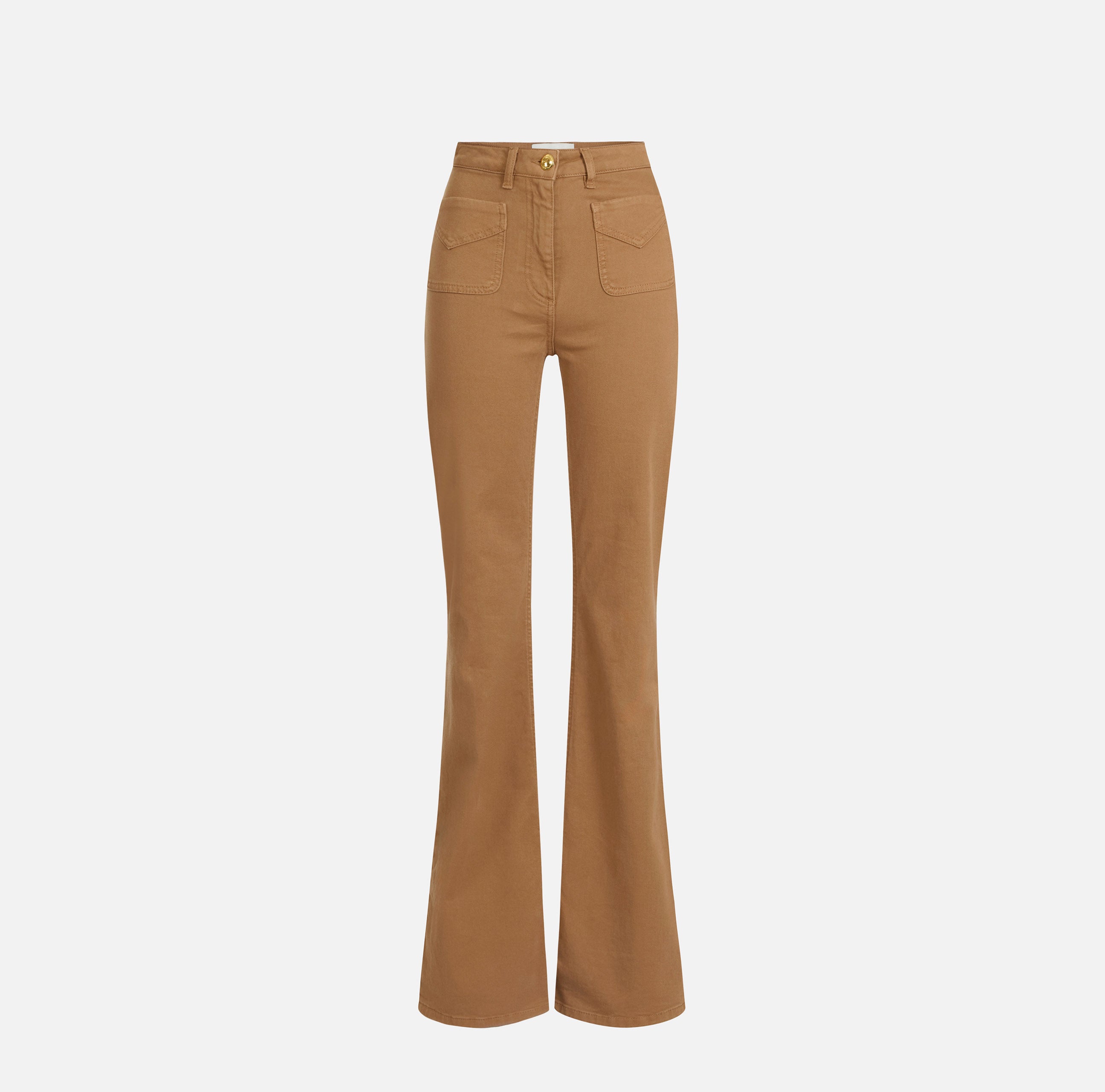 Jeans a zampa con taschini PJ22N61E2 AI6 ELISABETTA FRANCHI Daino 