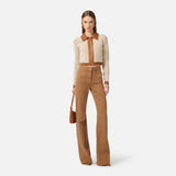 Jeans a zampa con taschini PJ22N61E2 AI6 ELISABETTA FRANCHI Daino 