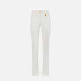 Jeans skinny con lucchetto gioiello PJ29I61E1 360 ELISABETTA FRANCHI Avorio 