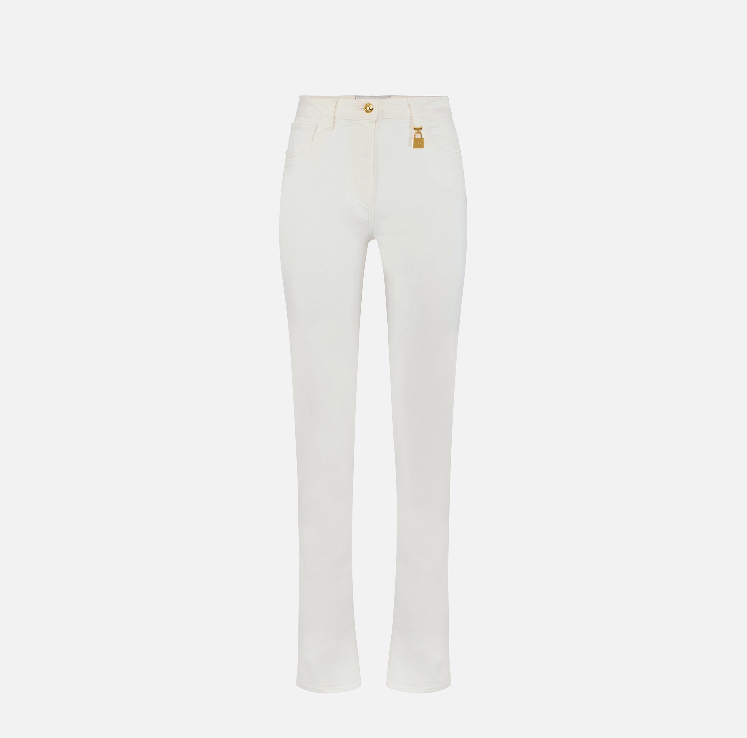 Jeans skinny con lucchetto gioiello PJ29I61E1 360 ELISABETTA FRANCHI Avorio 