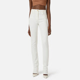 Jeans skinny con lucchetto gioiello PJ29I61E1 360 ELISABETTA FRANCHI Avorio 