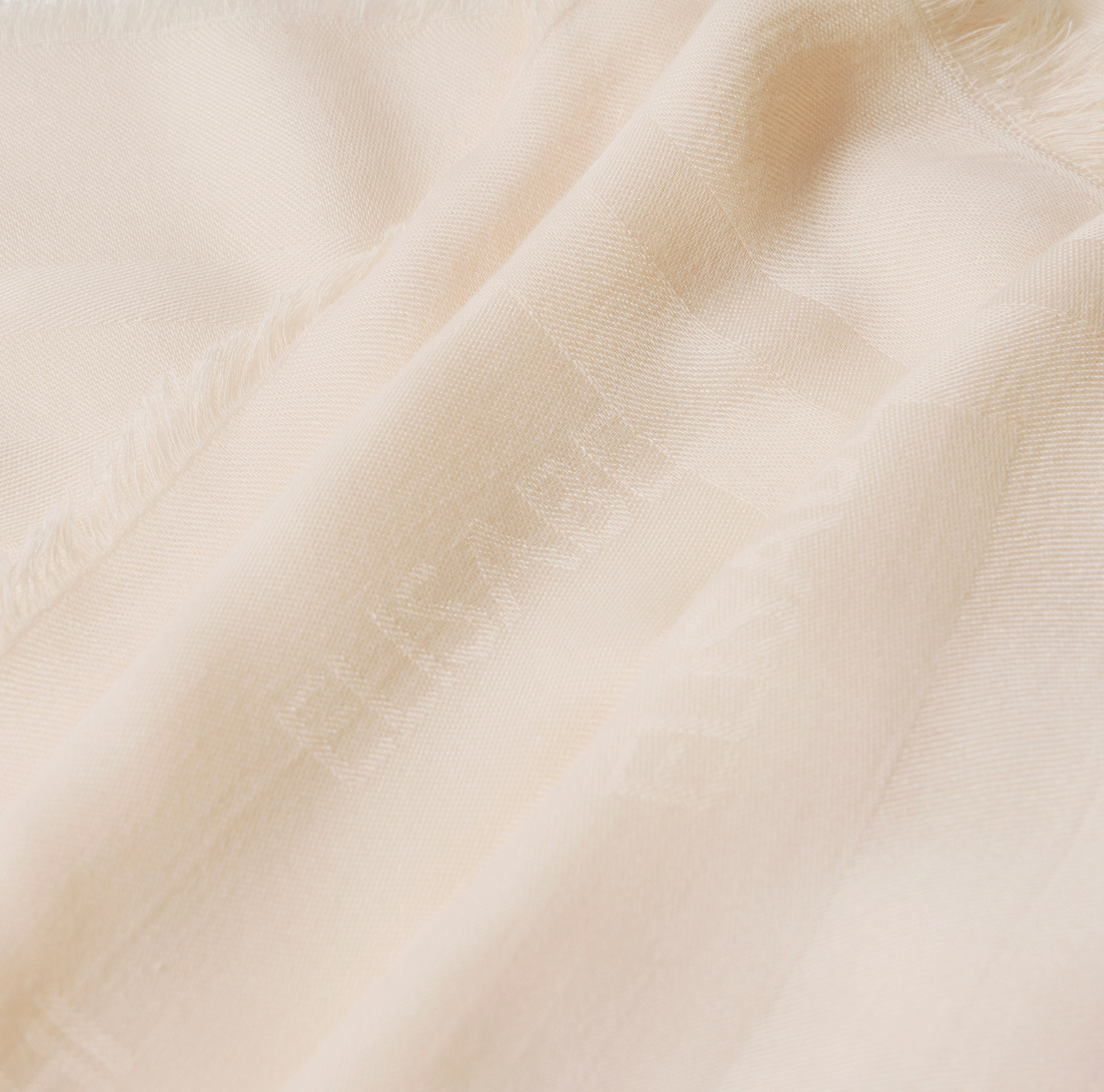Foulard in viscosa e modal con righe jacquard SC15F61E2 193 ELISABETTA FRANCHI Burro 