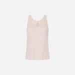 Top in maglia con bande in viscosa lucida TK72S61E2 U69 ELISABETTA FRANCHI Burro/cammello 