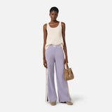 Top in maglia con bande in viscosa lucida TK72S61E2 U69 ELISABETTA FRANCHI Burro/cammello 