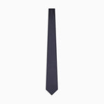 Cravatta in pura seta effetto ottoman 340075 2R600 00035 EMPORIO ARMANI Blu navy 