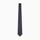 Cravatta in pura seta effetto ottoman 340075 2R600 00035 EMPORIO ARMANI Blu navy 