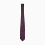 Cravatta in pura seta jacquard logo all over 340075 2R605 00490 EMPORIO ARMANI Vinaccia 