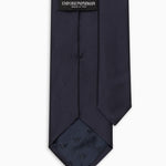 Cravatta in pura seta micro motivo jacquard 340075 CC197 00036 EMPORIO ARMANI Blu notte 