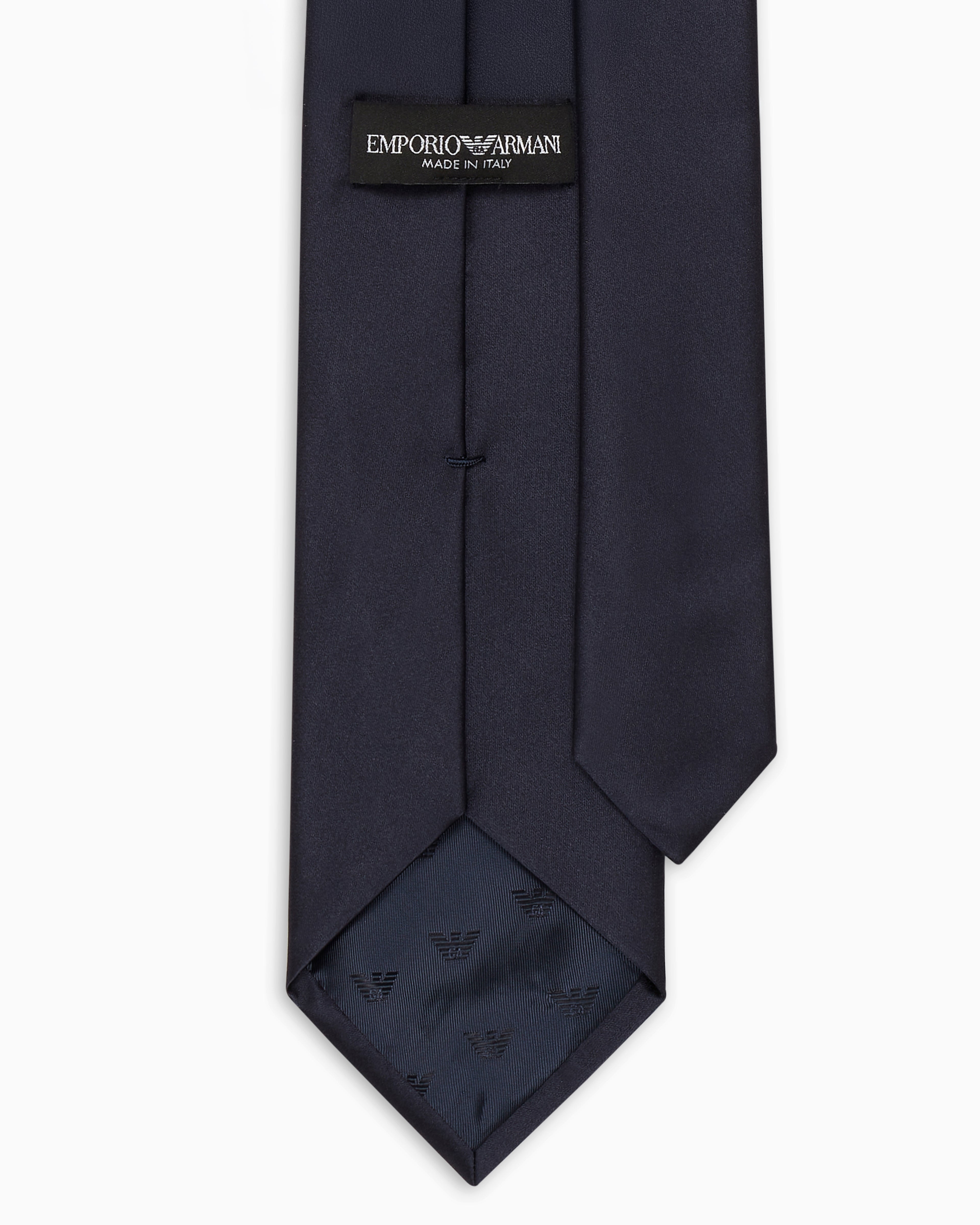 Cravatta in pura seta micro motivo jacquard 340075 CC197 00036 EMPORIO ARMANI Blu notte 