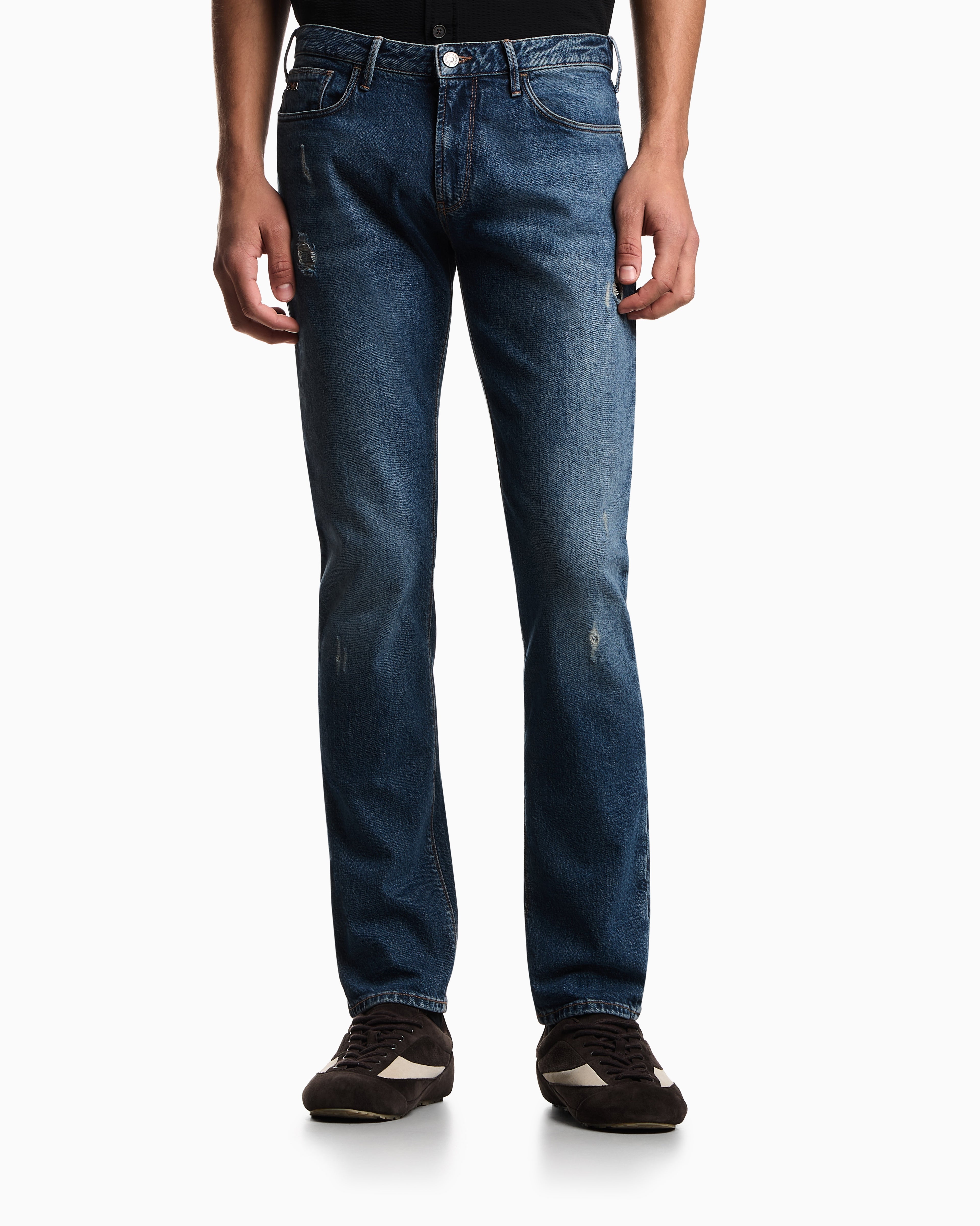 Jeans elasticizzato slim fit EM000121 AF177951 MB002 EMPORIO ARMANI Medium blue denim 
