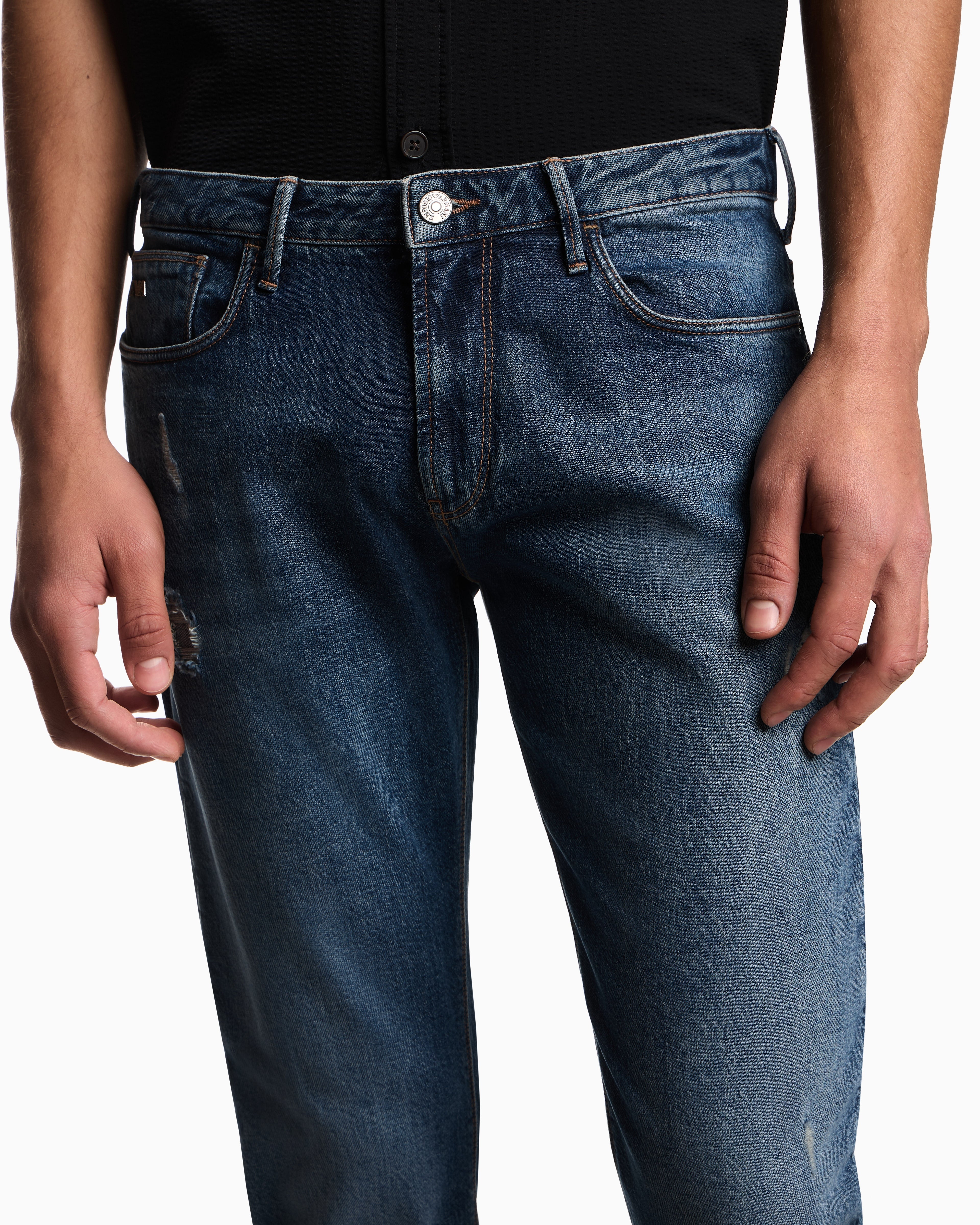 Jeans elasticizzato slim fit EM000121 AF177951 MB002 EMPORIO ARMANI Medium blue denim 
