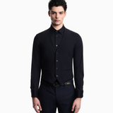 Gilet monopetto in tela di fresco lanal stretch EM000489 TE19183 UB109 EMPORIO ARMANI Dark navy 