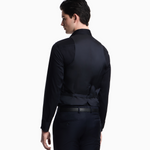 Gilet monopetto in tela di fresco lanal stretch EM000489 TE19183 UB109 EMPORIO ARMANI Dark navy 