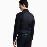 Gilet monopetto in tela di fresco lanal stretch EM000489 TE19183 UB109 EMPORIO ARMANI Dark navy 