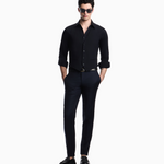 Gilet monopetto in tela di fresco lanal stretch EM000489 TE19183 UB109 EMPORIO ARMANI Dark navy 