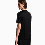 T-shirt in jersey misto lyocell con ricamo Capsule San Valentino EM002821 AF10761 UC001 EMPORIO ARMANI Black beauty 